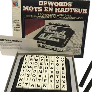 ♟Vintage Milton Bradley Upwords Board Game 1983